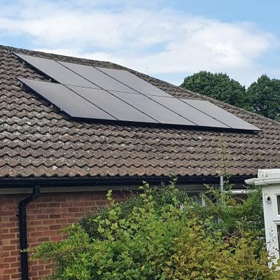 All Black Solar Panels Fixture done perfectly