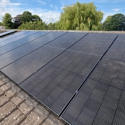 Brilliant Solar PV Install on concrete roof