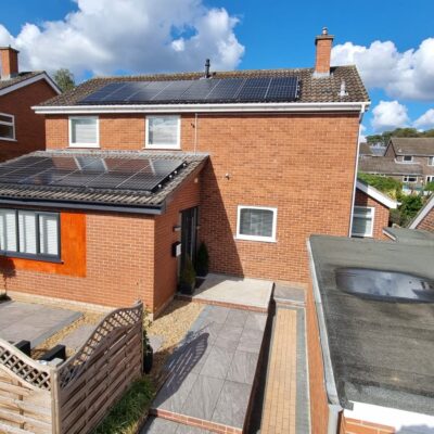 Efficient Solar Panel Installed on two different roof aspects