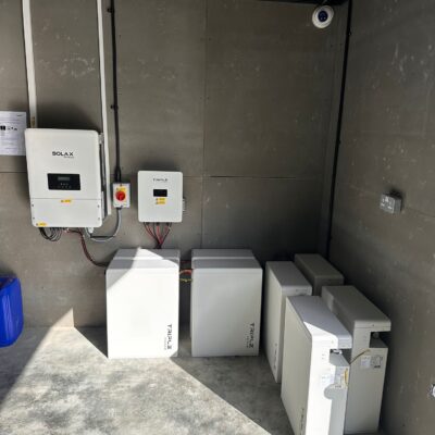 Skilled Battery storage installation completed with SolaX batteries