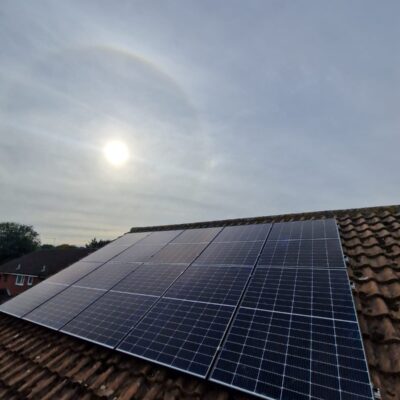 Great Solar Panel Installation done on a Concrete Tile roof