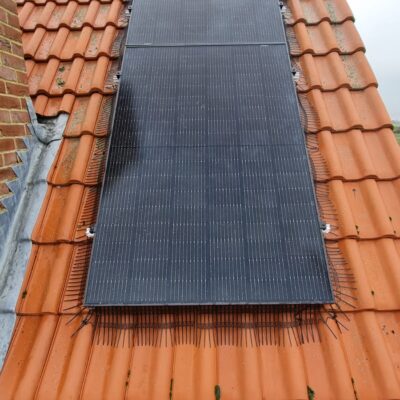 Great Solar Panel install, showing a stunning Bird Blocked installation