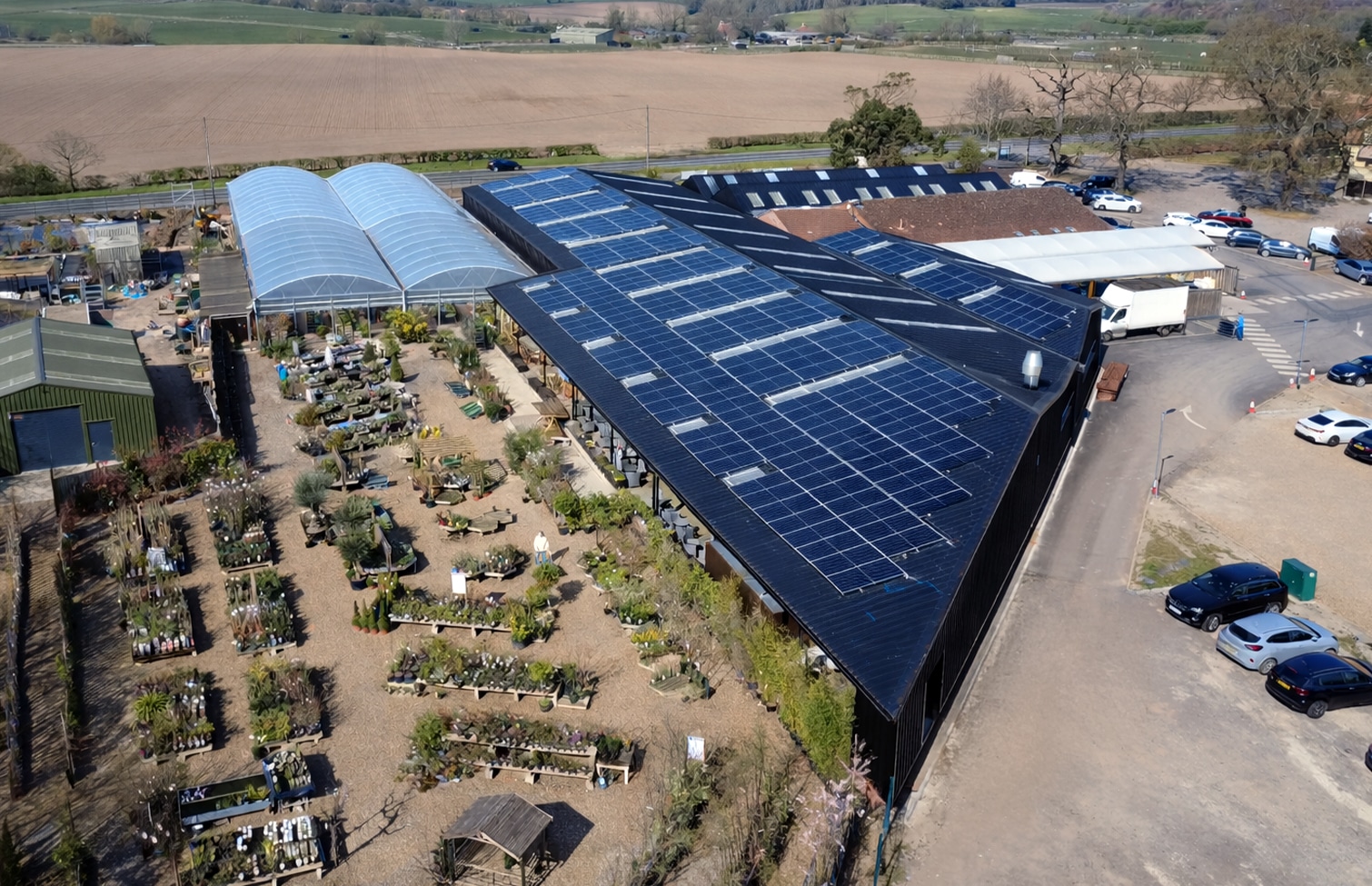 147kW System For Aylsham Garden Centre
